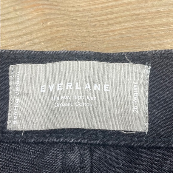 Everlane Organic Cotton Black The Way High Jean - Picture 5 of 6